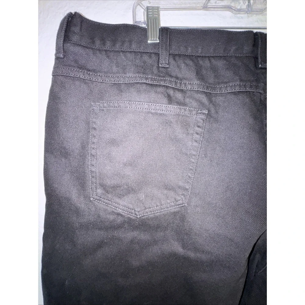 LL Bean Men's Jeans Comfort Waist Black Size 46X23 Hemmed Stretch Short Inseam